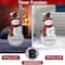 Glitzhome® 36" Lighted Metal Christmas Snowman Yard Stake with Colorful Bulbs